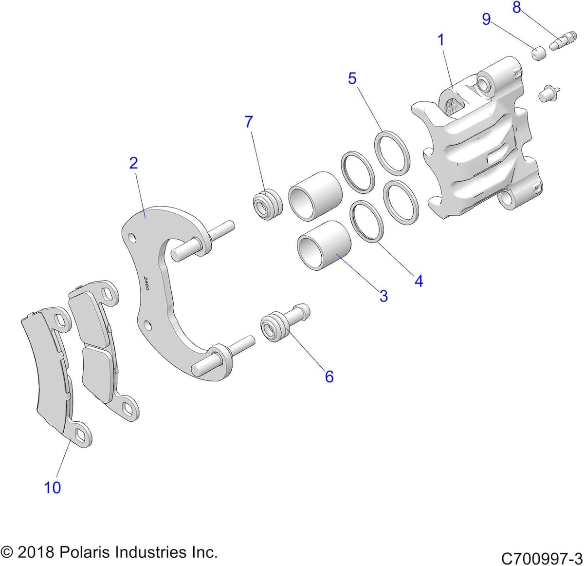 Brake Caliper Assembly I332516