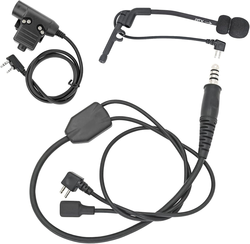 2 Pack PTT Boom Microphone for Headsets M29894