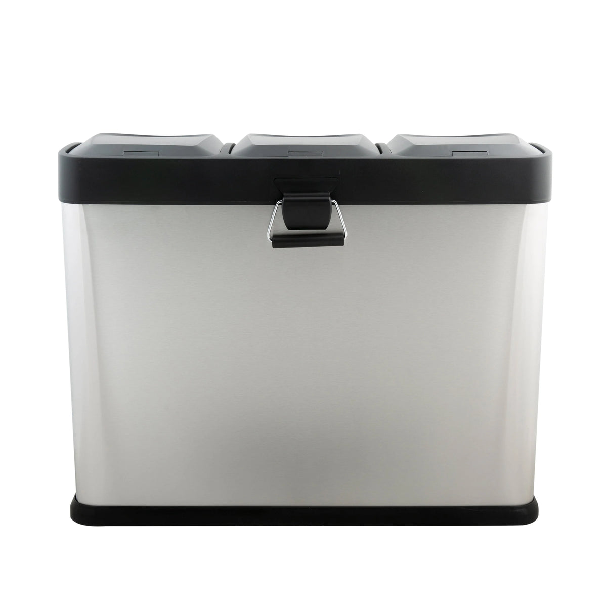 45 Liter 3 Compartment Stainless Recycle Bin I8951