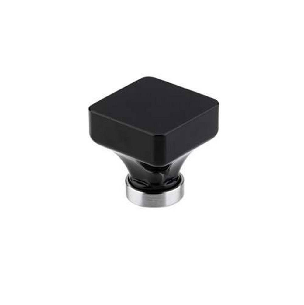 Polished Chrome Crystal Square Cabinet Knob O676