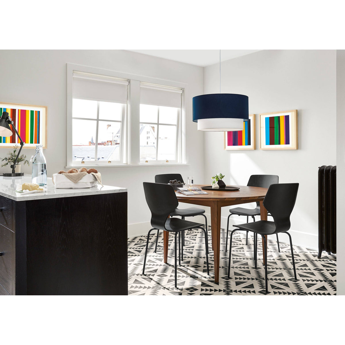 Indigo Pike Side Chair with Metal Base H5516