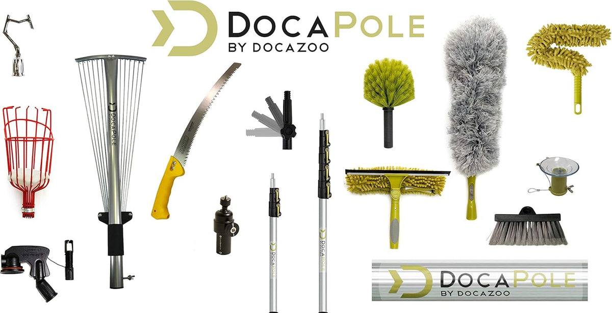 Deck Brush with 6-24 Foot Extension Pole, Pack of 2 H436329