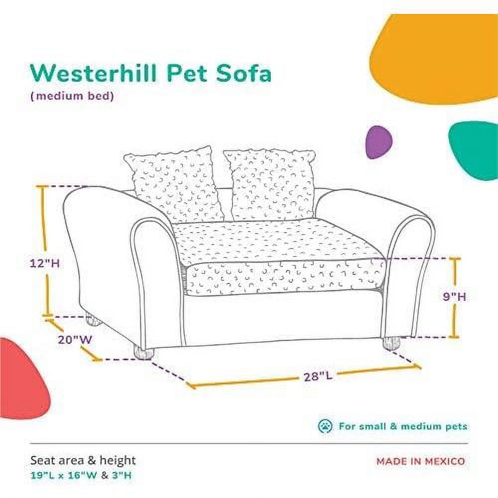 Charcoal Medium Pet Sofa Bed Q15513