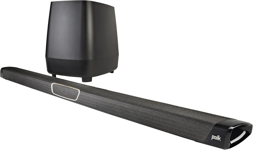 Black Home Theater Surround Sound Bar with Wireless Subwoofer and Two Speakers B4161