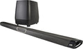 Black Home Theater Surround Sound Bar with Wireless Subwoofer and Two Speakers B4161