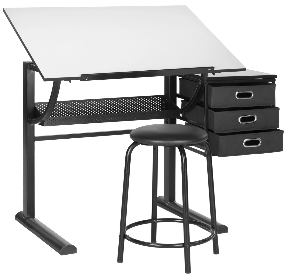 Rustic Solid Writing Desk with Stool F406073