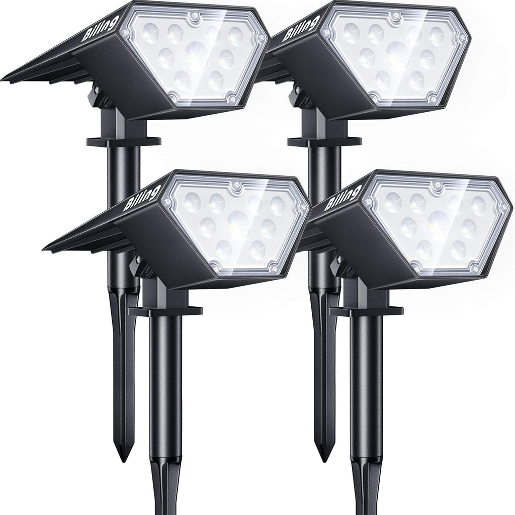 2-in-1 Solar Landscape Lights 12 LED IP67 Waterproof Warm White 4 Pack K466209