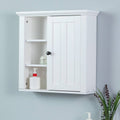 White Wood Bathroom Cabinet T694335