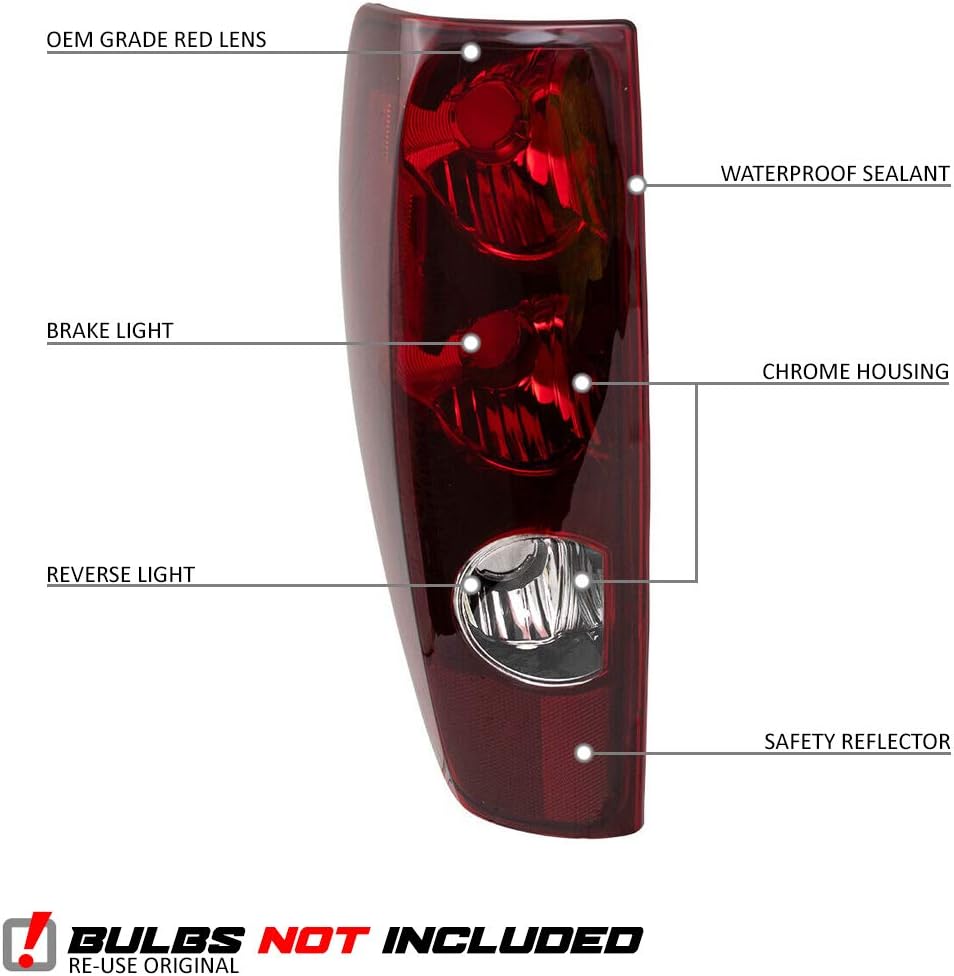 Replacement Rear Brake Tail Lights [ Pair ] Pack of 2 G964