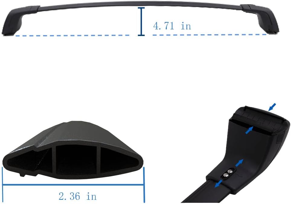 Roof Rack Cross Bar for VW ID.4 2020 2021 2022 R3207
