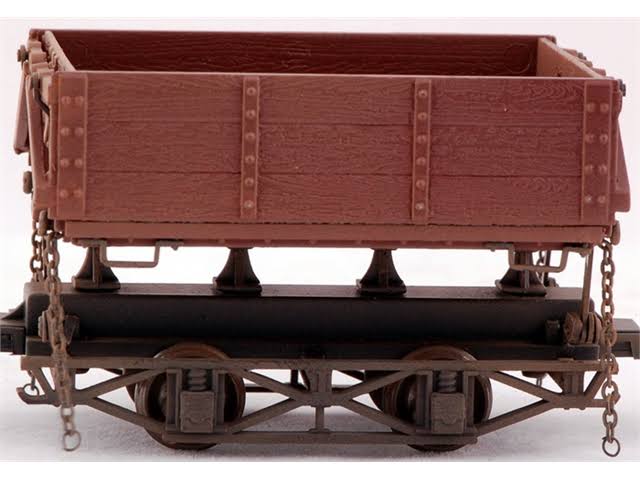 On30 Wood Side Dump Car, Red (3) P111
