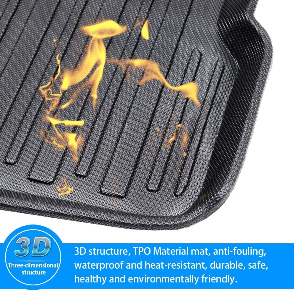 Trunk Mat Rear Cargo Liner TPO Pack of 2 V544