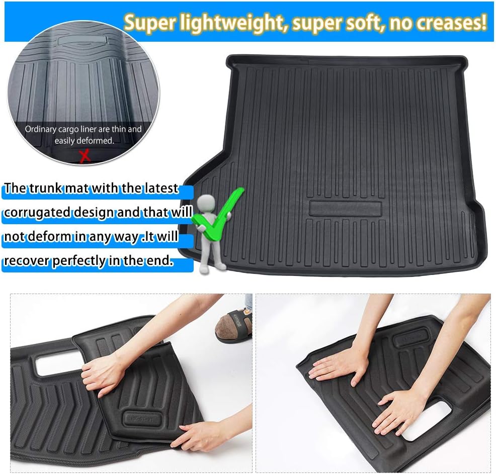 Trunk Mat Rear Cargo Liner TPO Pack of 2 V544