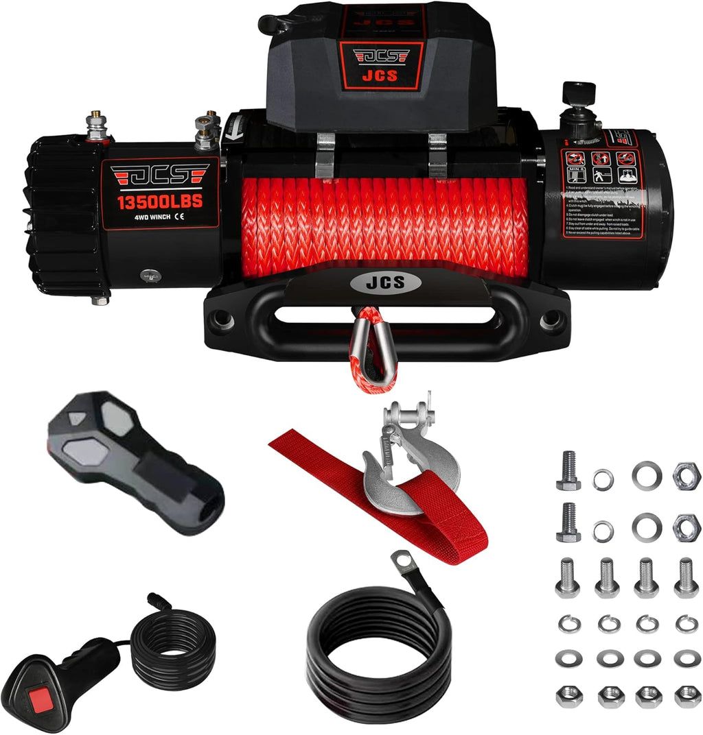 13500 lb Synthetic Electric Winch with Winch Rope L5495