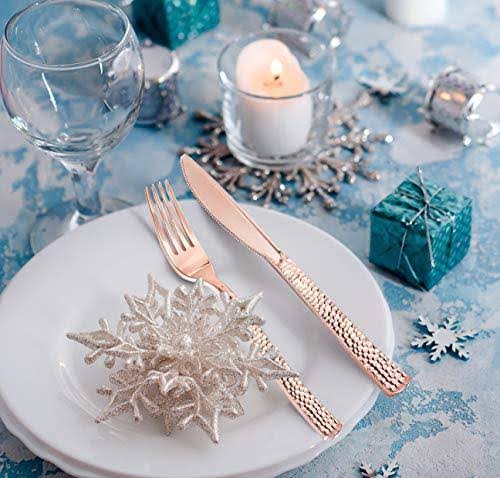 Rose Gold Silverware Disposable Flatware G67787