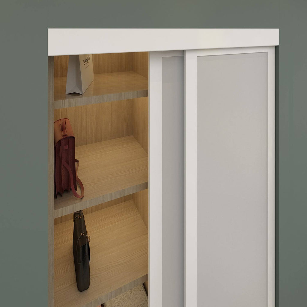 Frosted Sliding Closet Door White 48x22x80.5x22 X6737