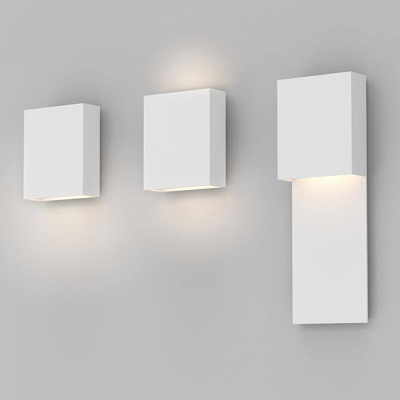 Textured White LED Panel Sconce P54218