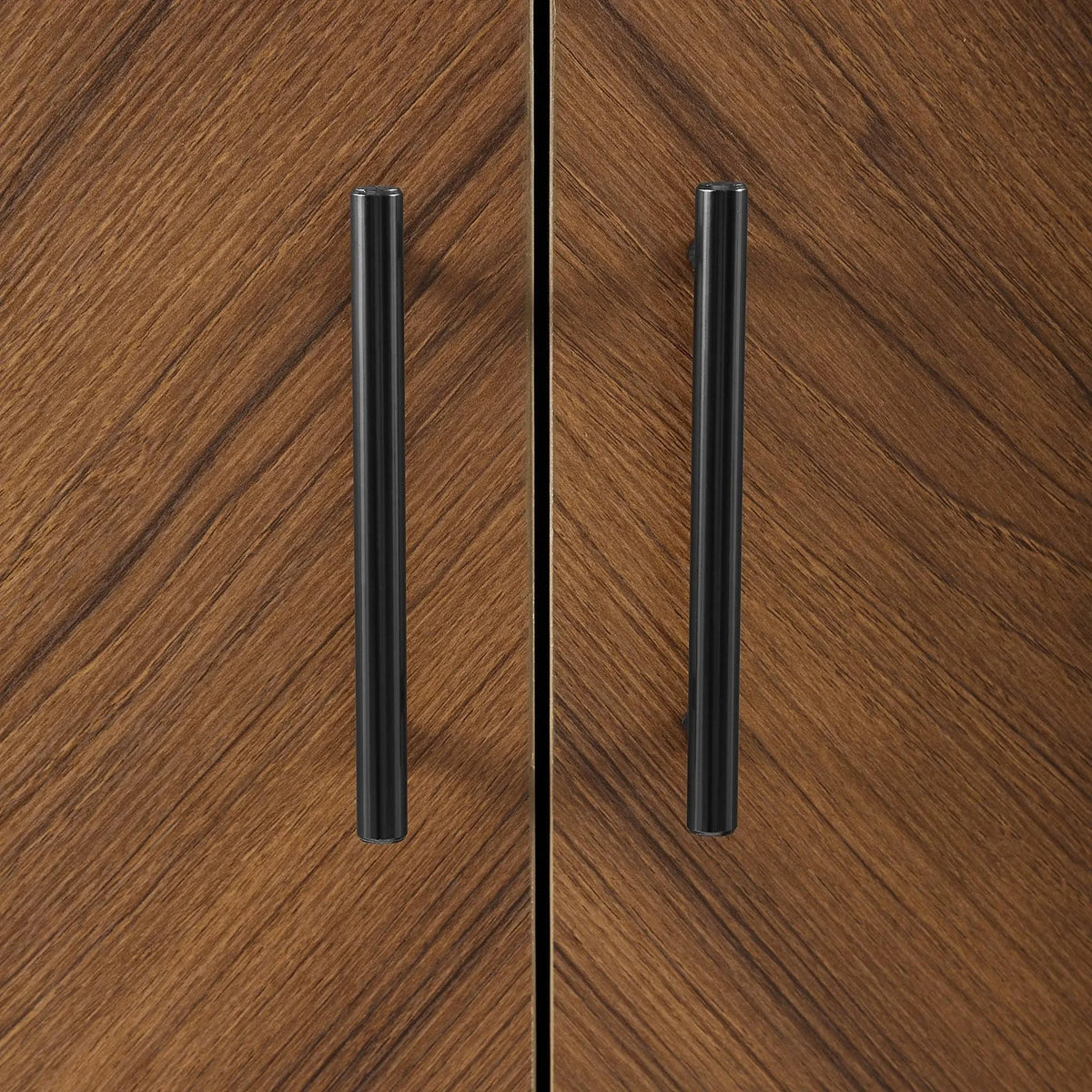 White Acorn Bookmatch Storage Cabinet U523