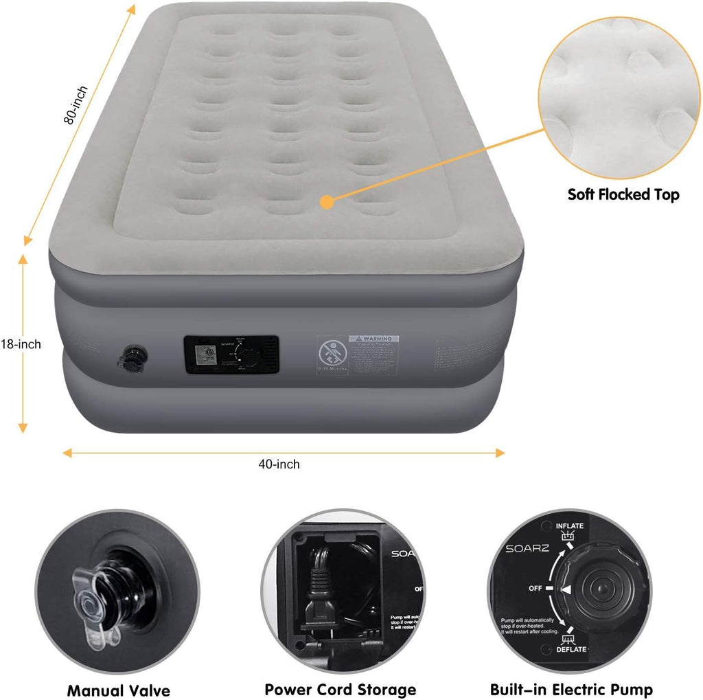 Queen Air Mattress with Built-in Pump Y17838