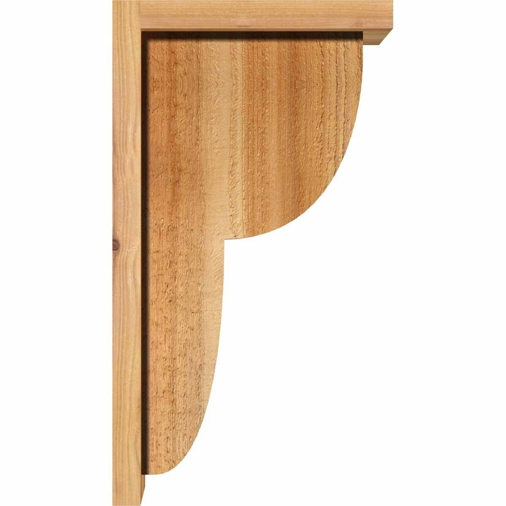 Rough Sawn Corbel with Backplate, Western Red Cedar J5246