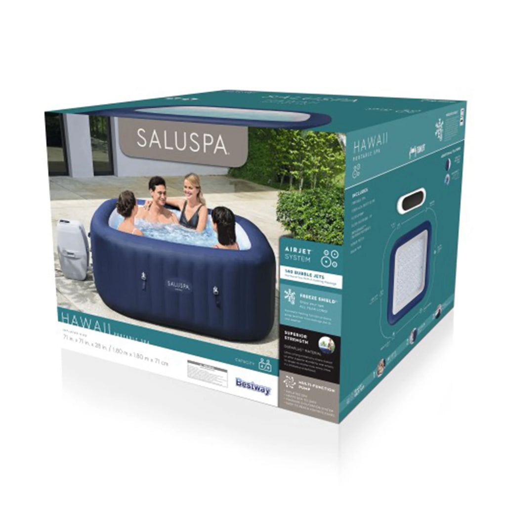 Blue Square Inflatable Hot Tub Q20545