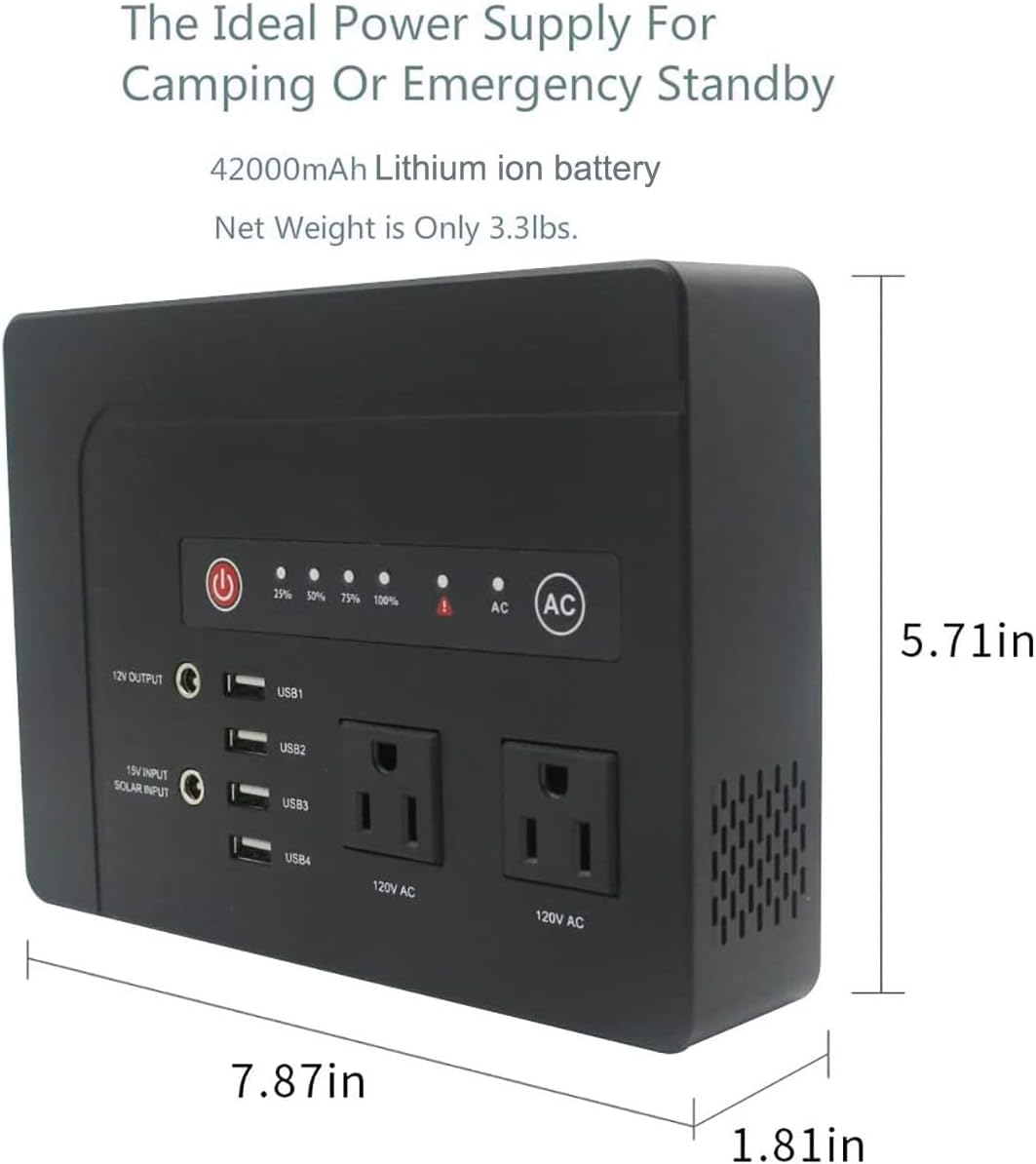 200W 42000mAh AC Power Bank with 2 AC Ports S750171