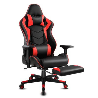 Black/Red Gaming Chair Recliner with Bluetooth Speakers X83363