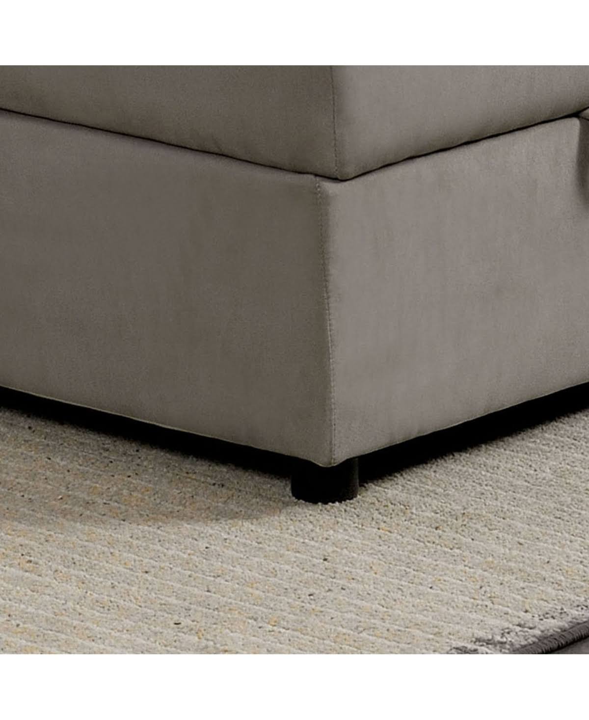 Gray Storage Ottoman I404
