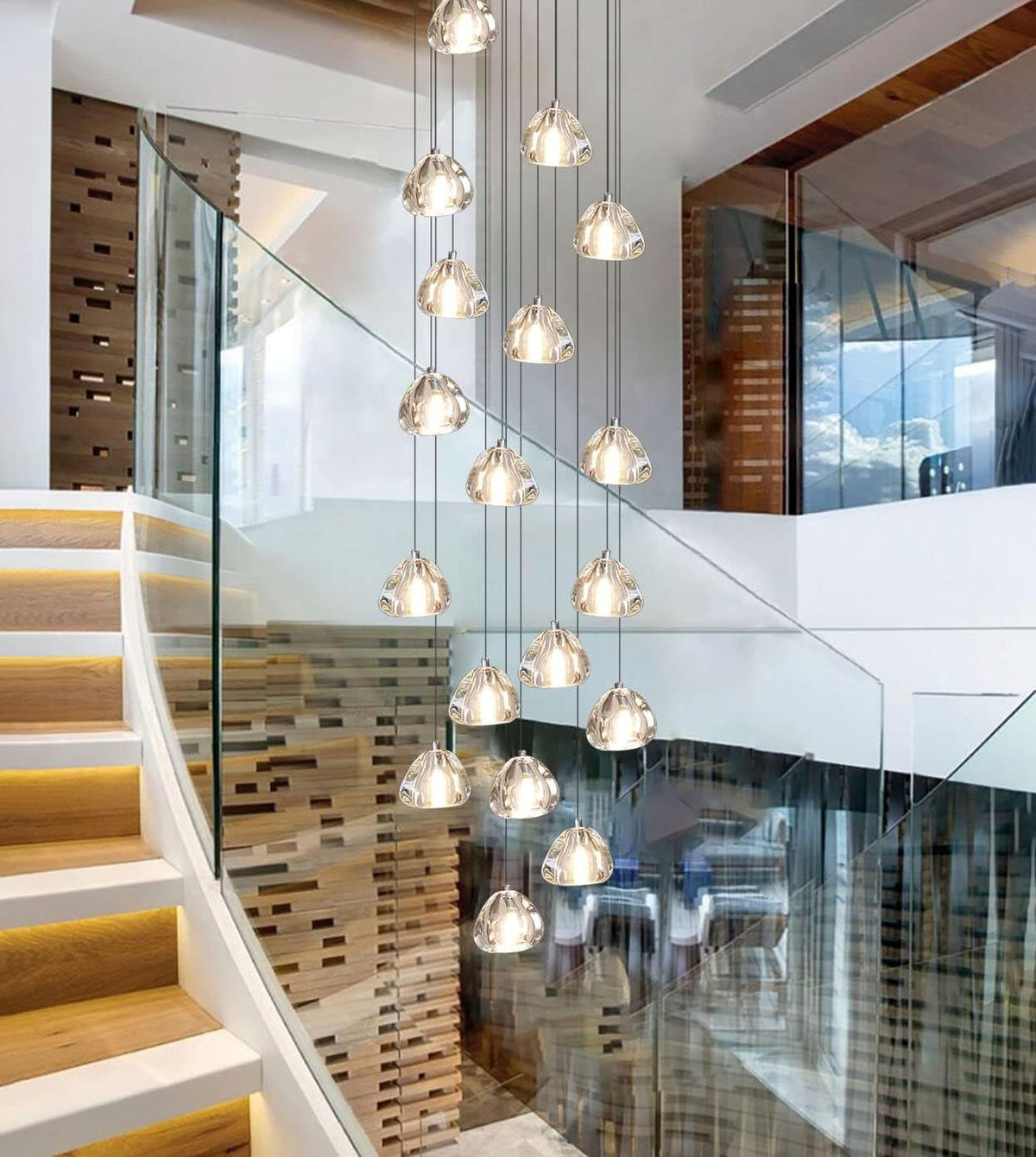 18 Lights Crystal Chandelier Pendant Light Fixture C22349