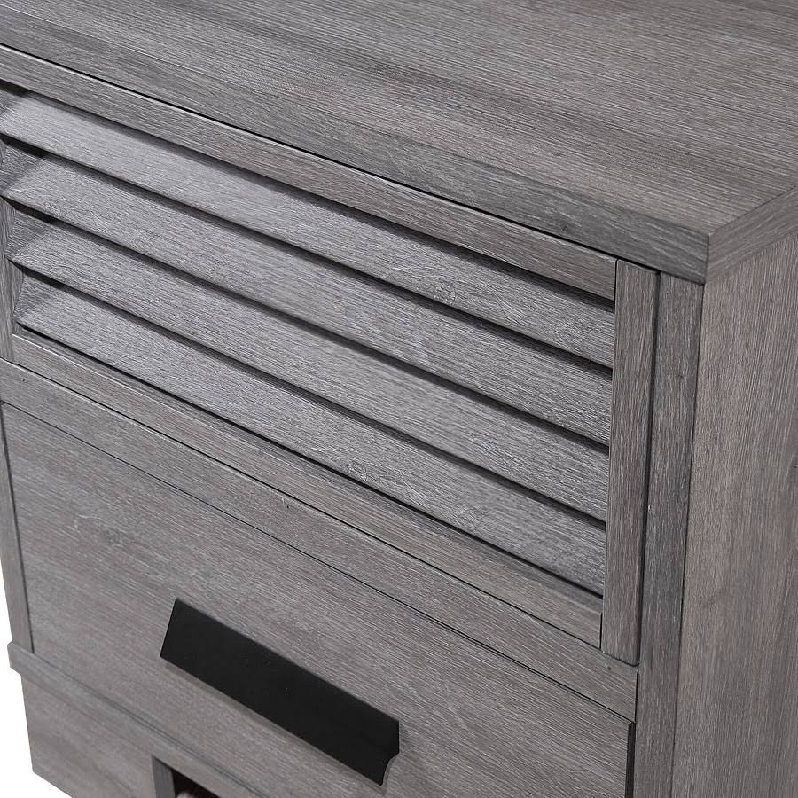 Weathered Grey 5 Drawers Chest T985725