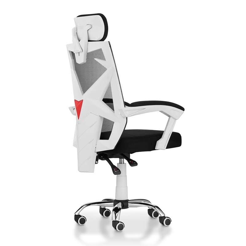 Black and White Ergonomic Metal Office Chair Y5028