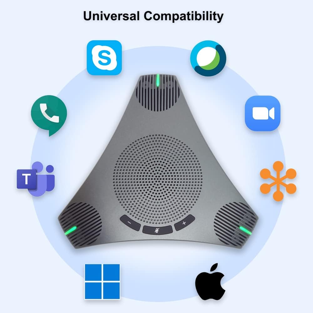USB Speakerphone with DSP Noise Reduction and Echo Cancellation O5786