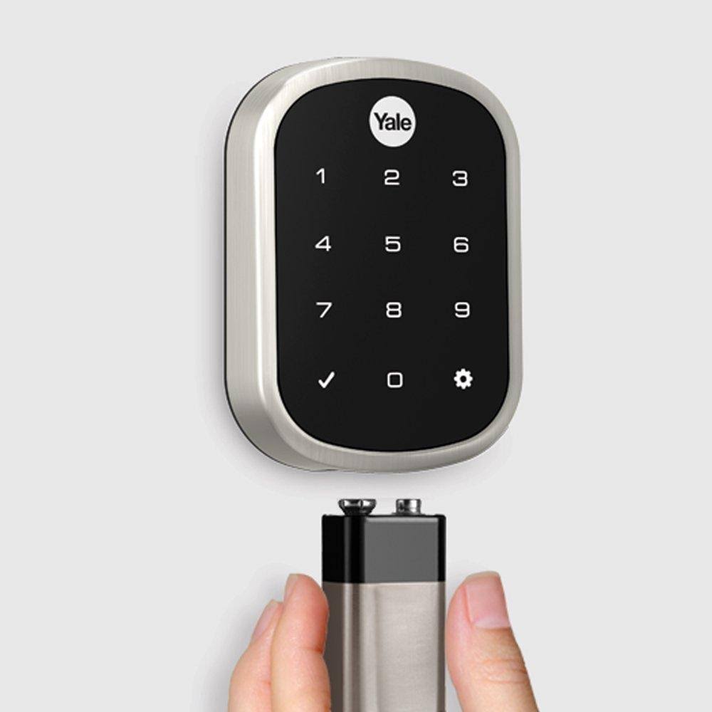 Satin Nickel Key Free Touchscreen Deadbolt E142078