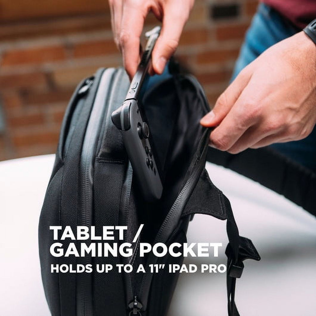 Black Water Resistant Anti-Theft Sling Bag X907425