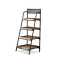 Sand Black 4-Shelf Bookcase E7139