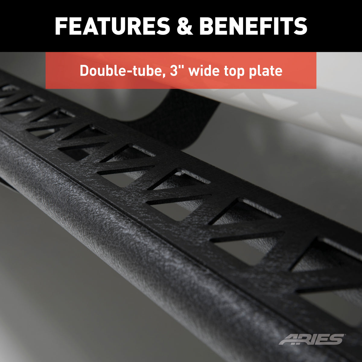 Black Steel Rocker Step Guard Running Boards M1007