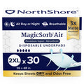 Super-Absorbent Disposable Underpads, Extra Long, 36x48 in., 2X-Large, Case/30 E841346
