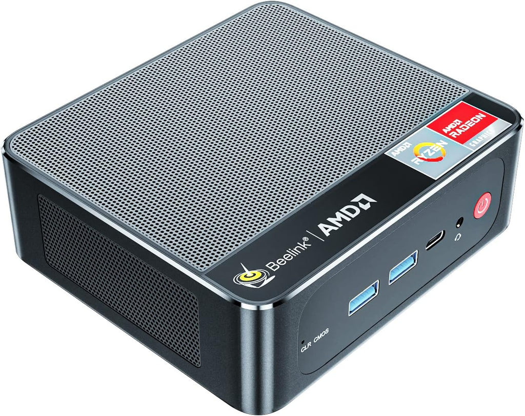 AMD Ryzen 7 3750H 16GB RAM 500GB NVMe M.2 SSD Mini PC, Triple Display, WiFi-5, Windows 11 Pro R24402