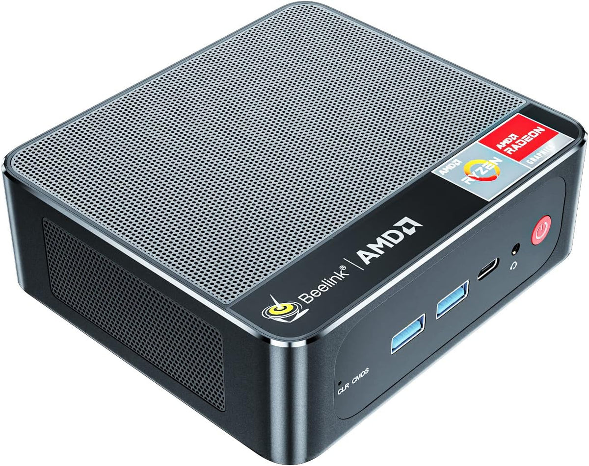 AMD Ryzen 7 3750H 16GB RAM 500GB NVMe M.2 SSD Mini PC, Triple Display, WiFi-5, Windows 11 Pro R24402