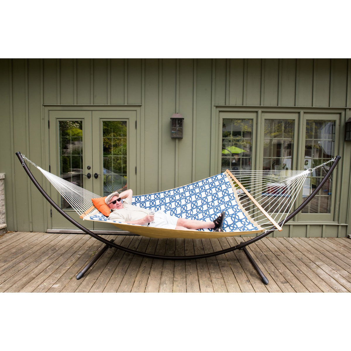 Quilted Fabric Double Hammock E948676