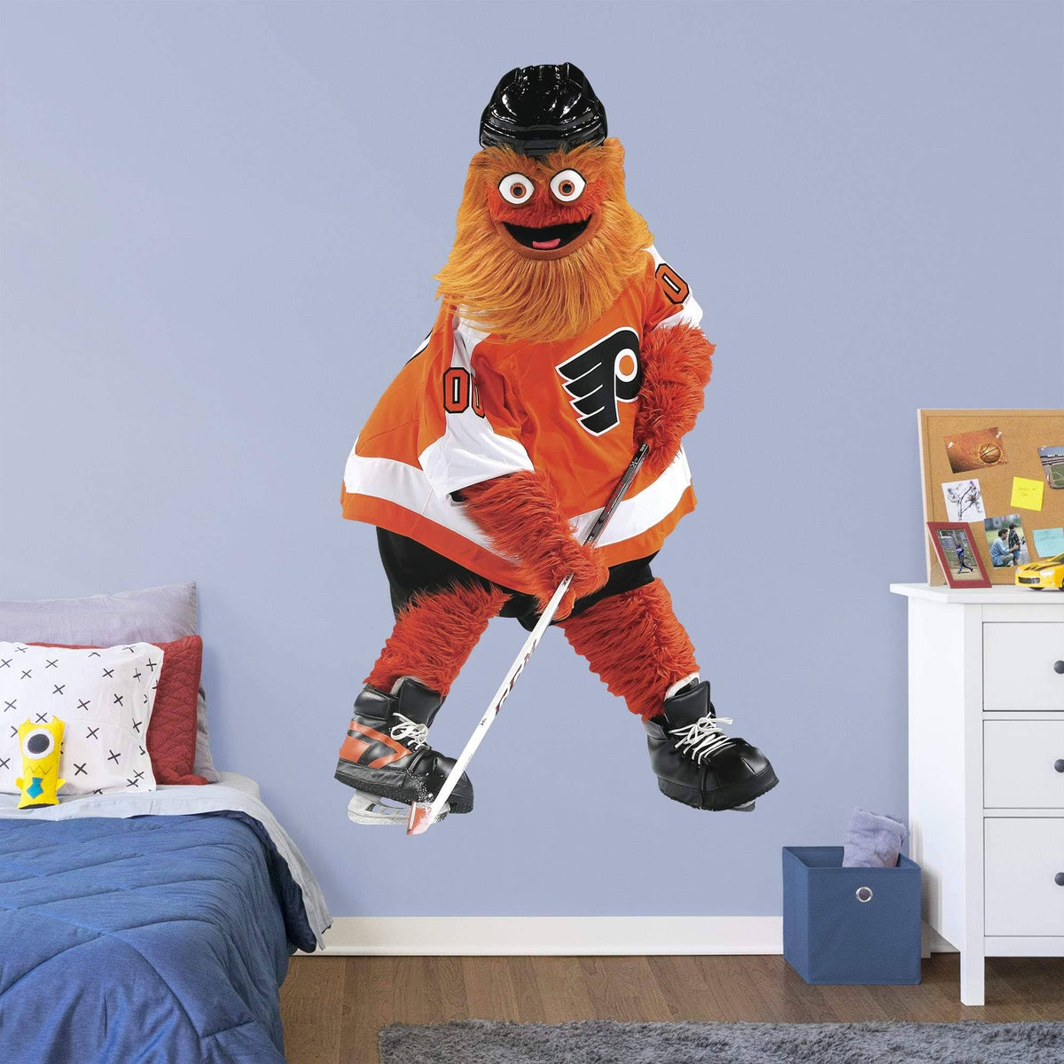 Giant Mascot Removable Wall Decal with 2 Team Wall Decals O3819