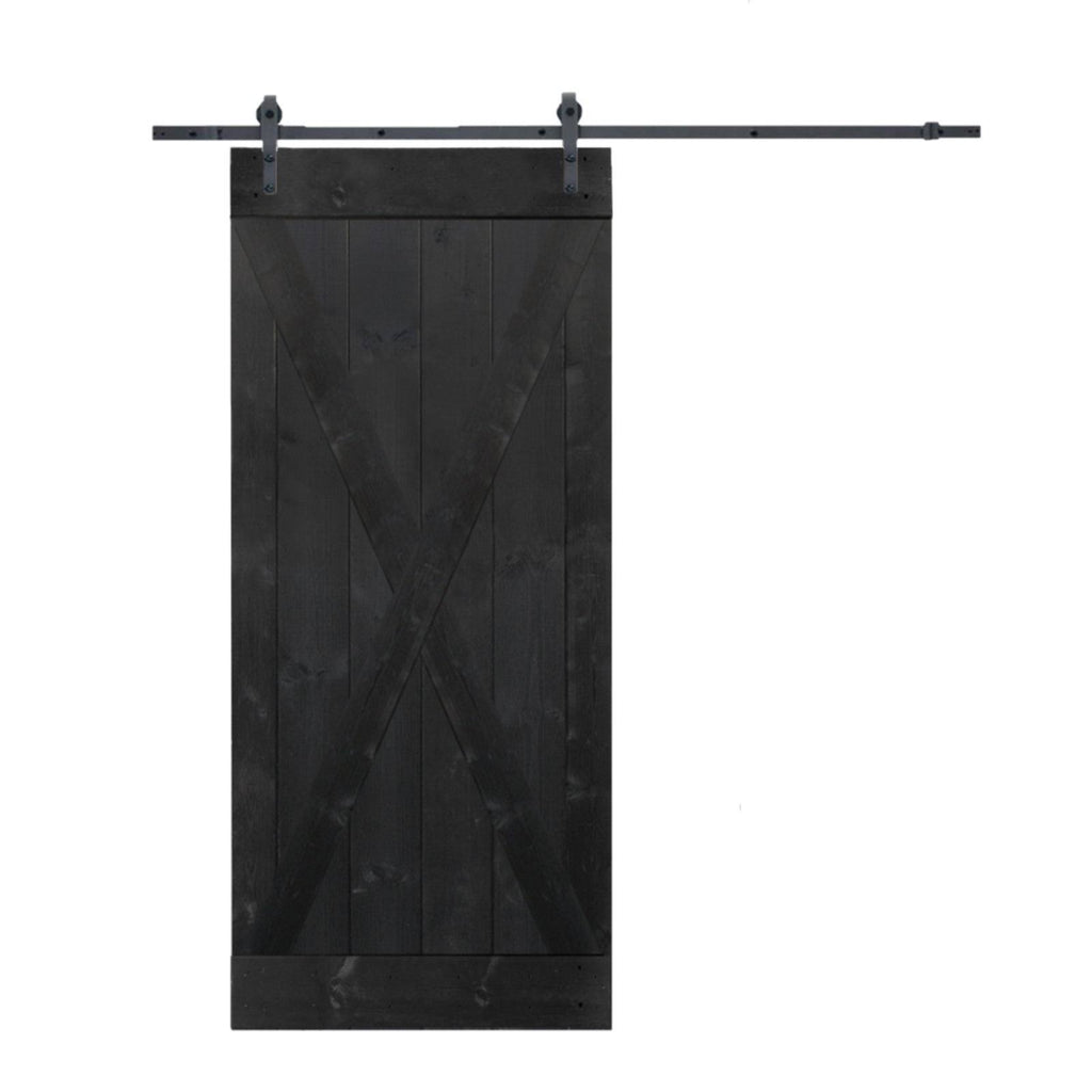 Knotty Pine Solid Wood Interior Barn Door Slab M36183