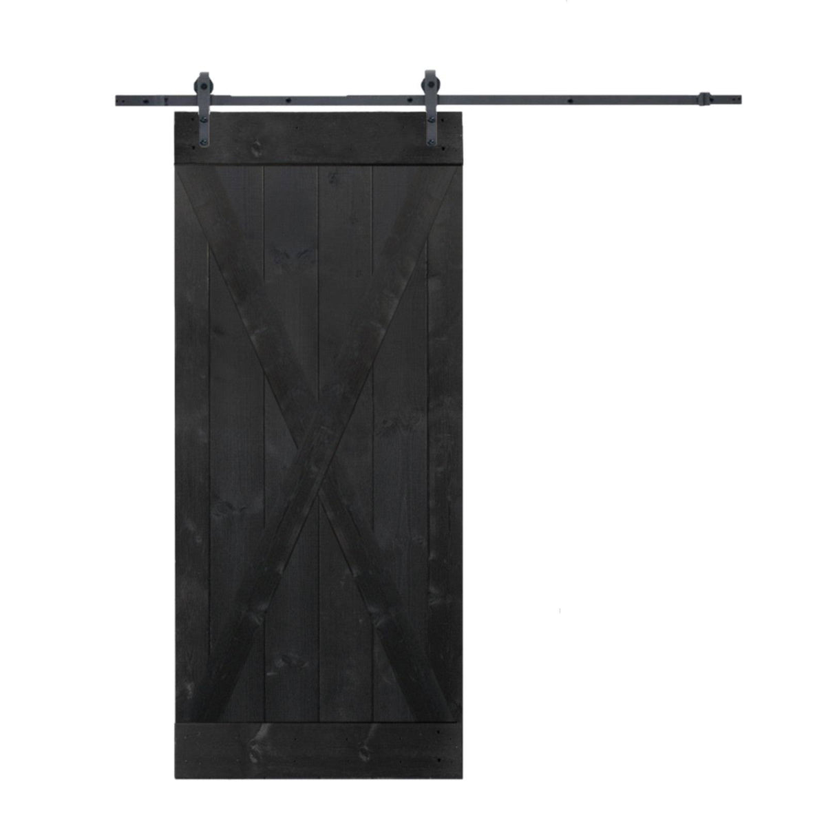 Knotty Pine Solid Wood Interior Barn Door Slab M36183