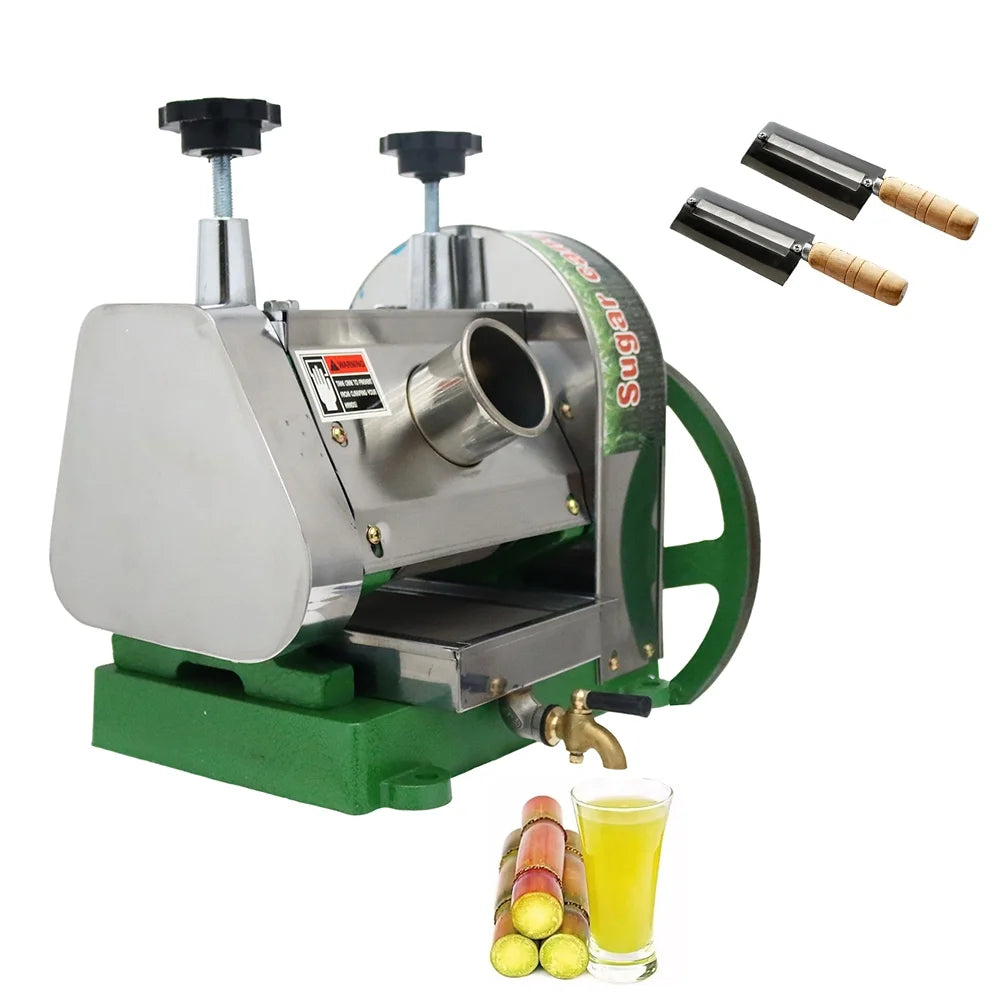 Manual Sugarcane Juice Machine 3 Rollers Sugar Cane Juicer with Handwheel and Two Knives K5240