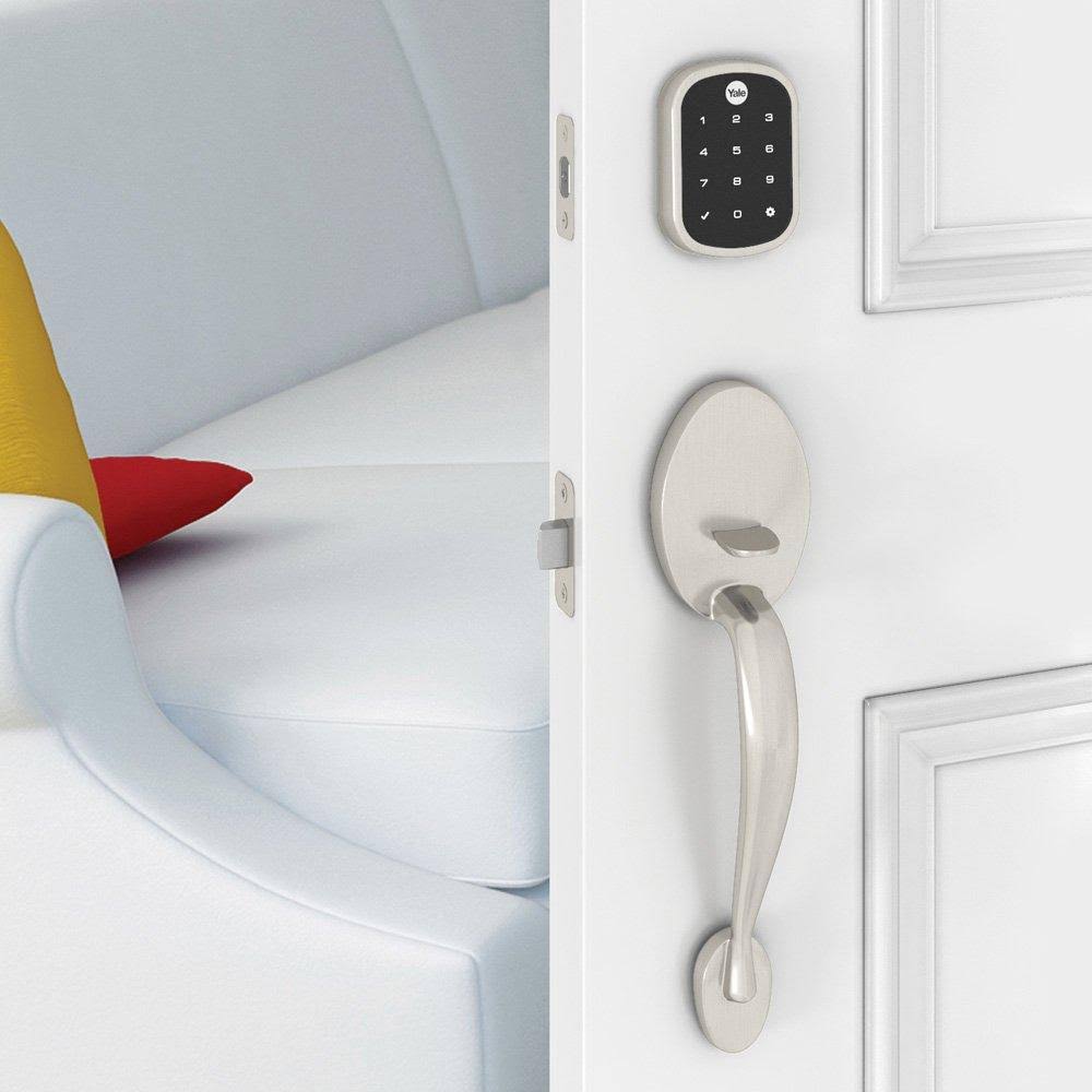 Satin Nickel Key Free Touchscreen Deadbolt E142078
