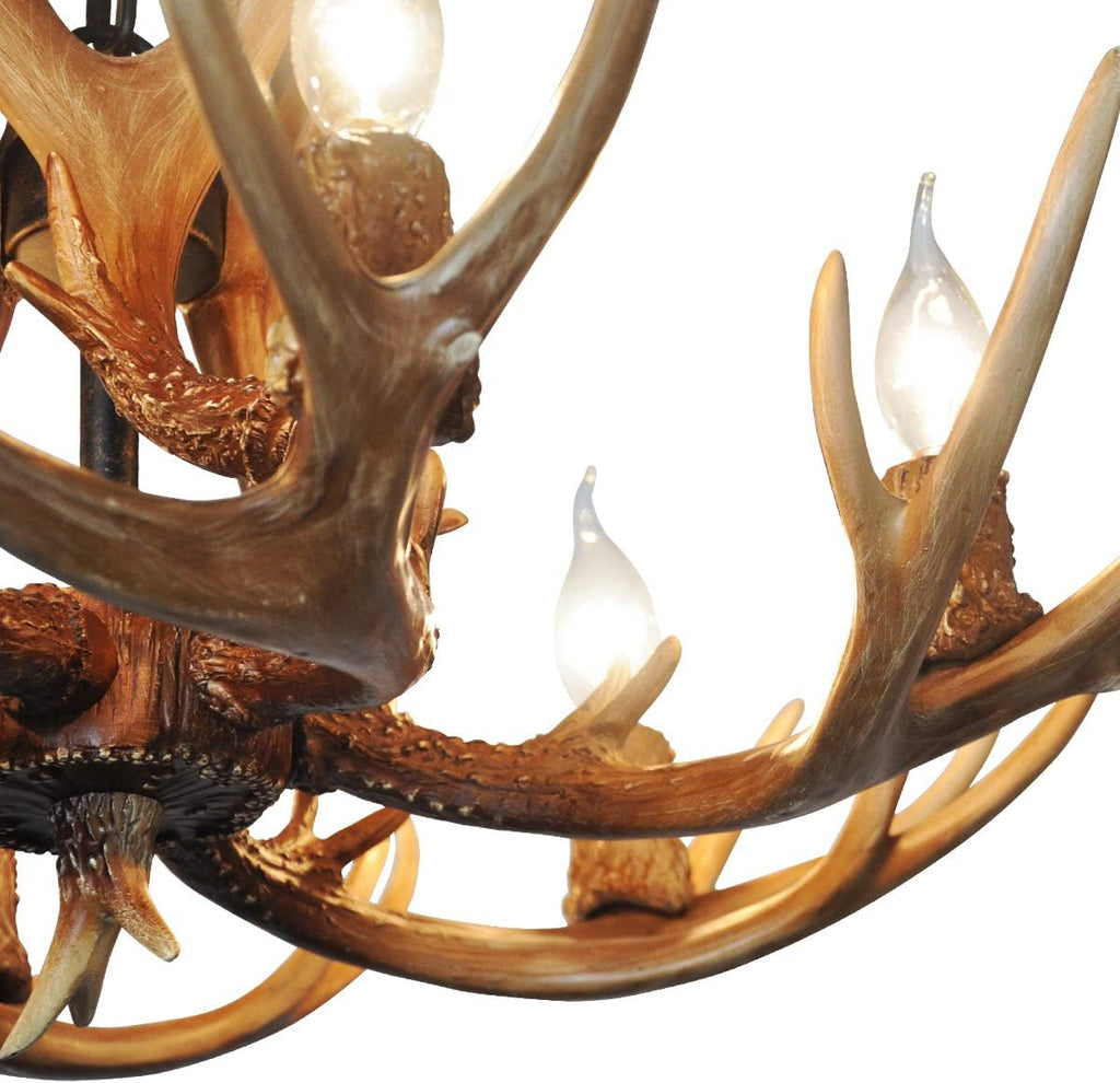 Antler Chandelier 6 Light Deer Horn Ceiling Light N2223