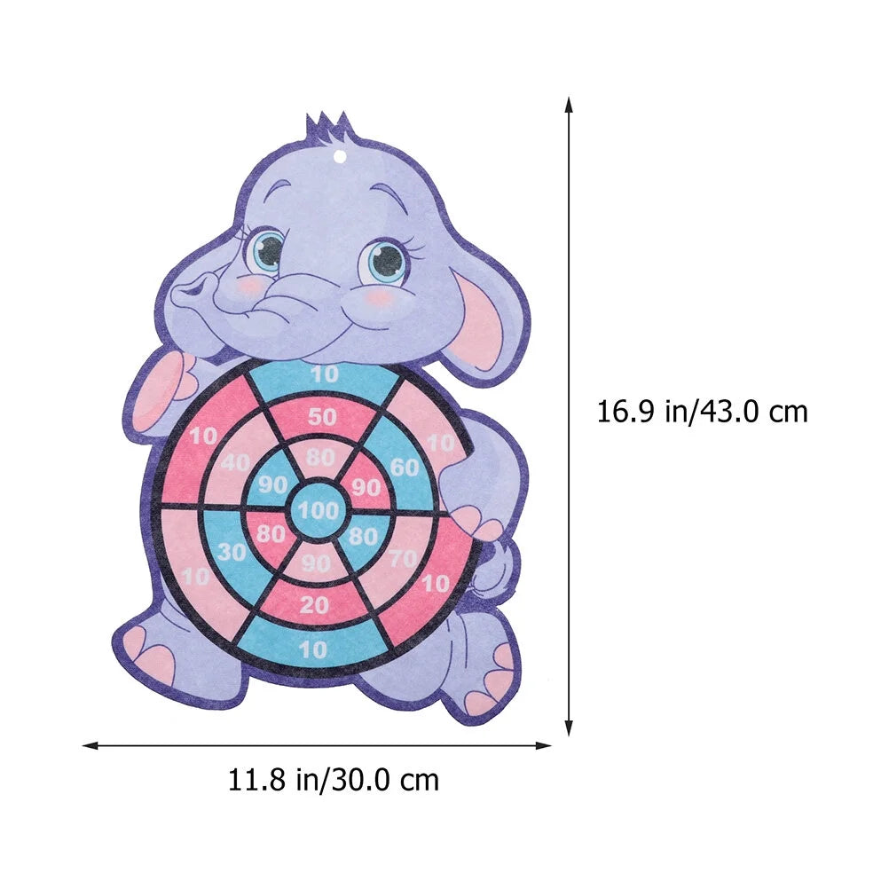 2 Sets Kids Dart Board Game Sticky Balls Cartoon B473137