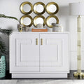 White Lacquer 2-Door Cabinet Y58495