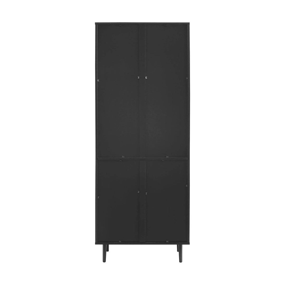 White Acorn Bookmatch Storage Cabinet U523