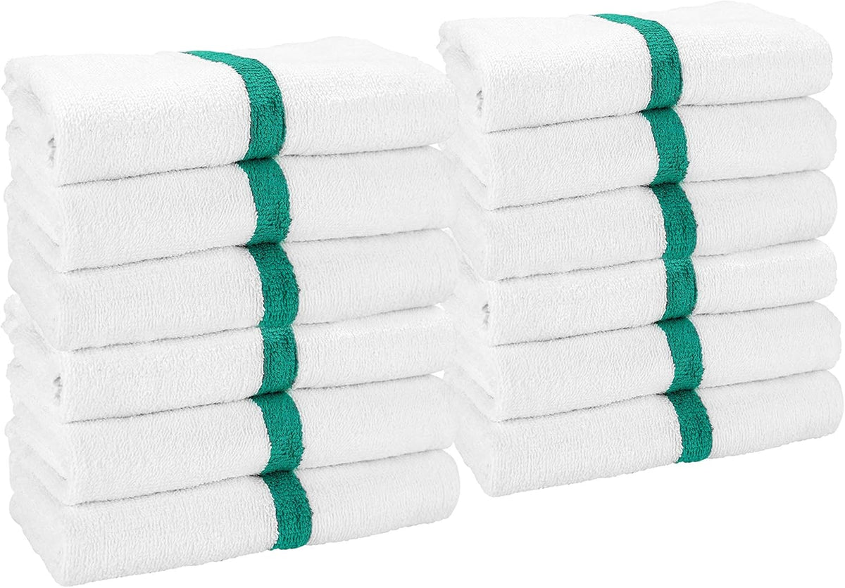 Pink Center Stripe Bath Towels, 22x44, 60 Bulk Case Pack O50563